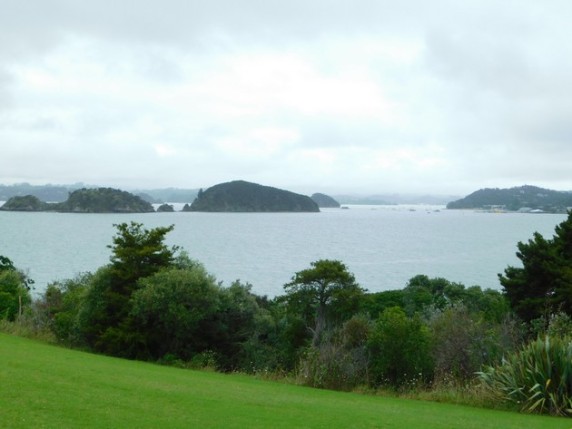 Waitangi Treaty Grounds, vue sur Bay of Island depuis le lieu où à été signé le traité