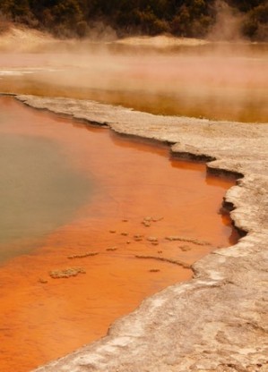 Parc géothermal Wai-O-Tapu - Boucle rouge, Champagne Pool