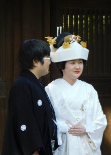 Tokyo - Harajaku - Temple Meiji-jingu - Cérémonie de mariage