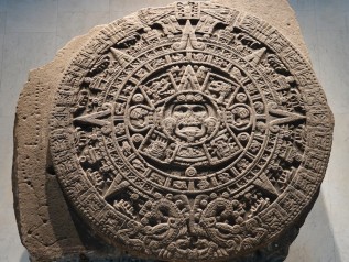 Mexico - Museo Nacional de Antropologia - Pierre du Soleil, calendrier aztèque