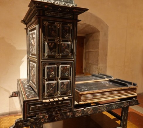 Oaxaca - Museo de las Culturas (Santo Domingo) - Vieux "piano" à soufflet
