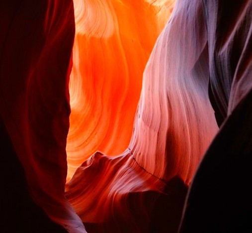 Antelope Canyon - Photo retouchée